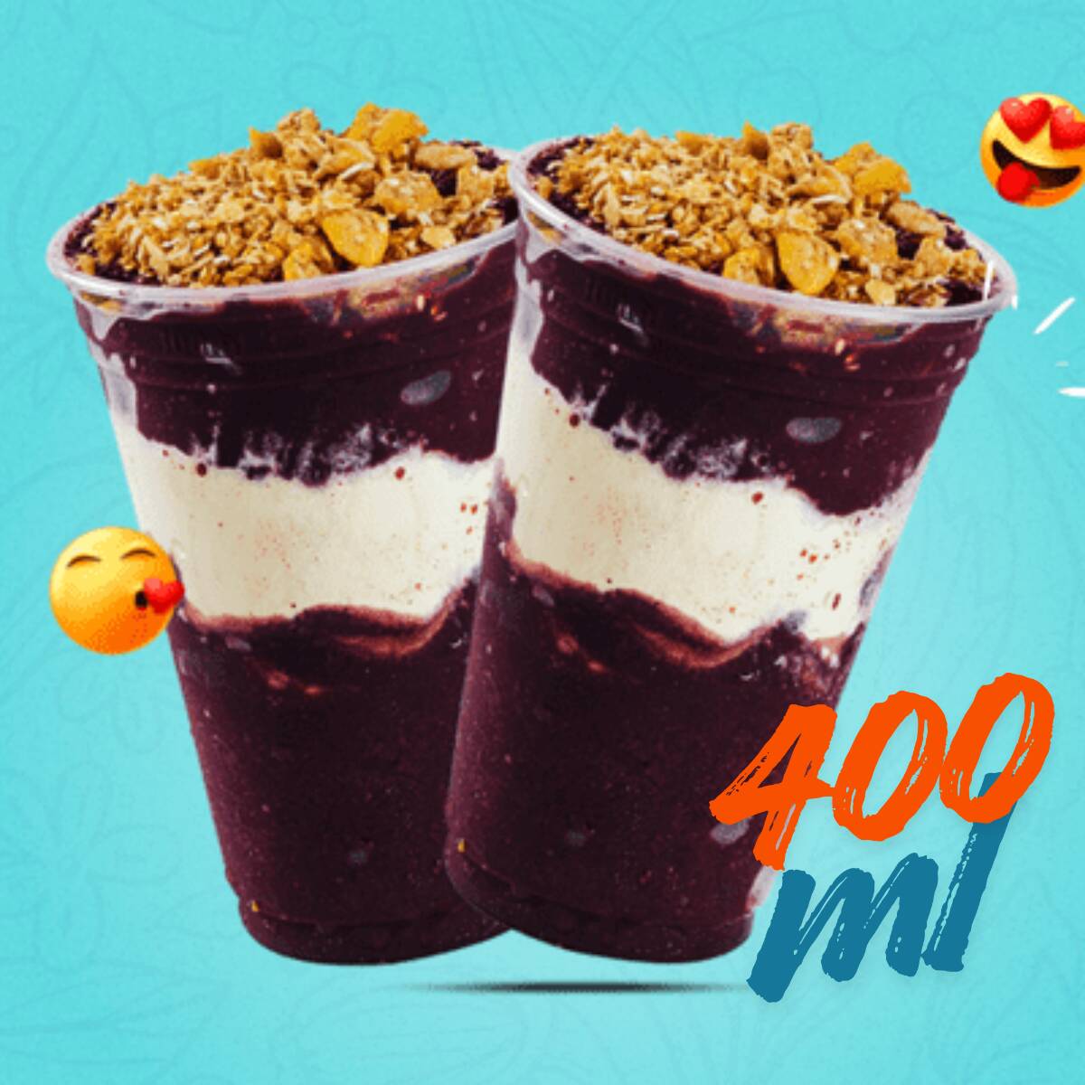 Escolher o melhor açaí agora ficou mais fácil. este combo com dois copos vai te surpreender