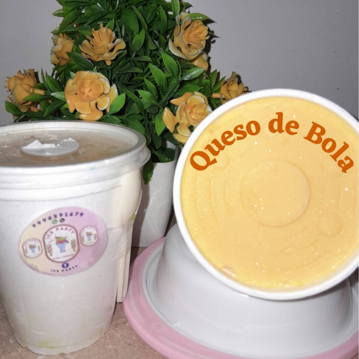 Helado Gourmet Sabor Queso De Bola