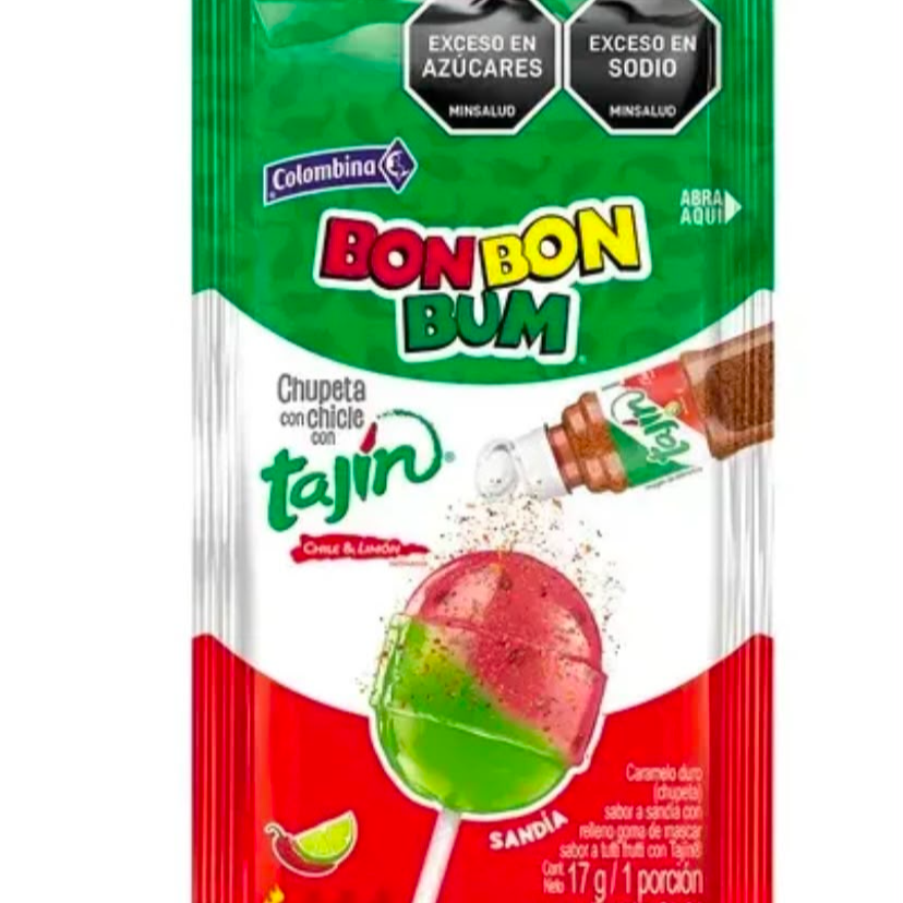 Bombón con Tajín sandia