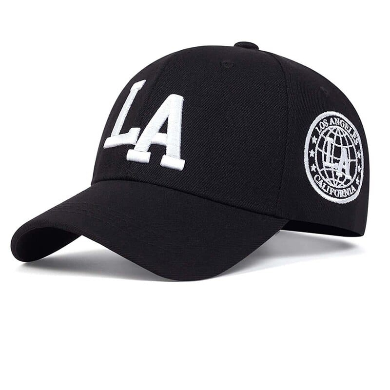 Gorra-jockey Con Visera Curva Modelo Y Diseño L.a