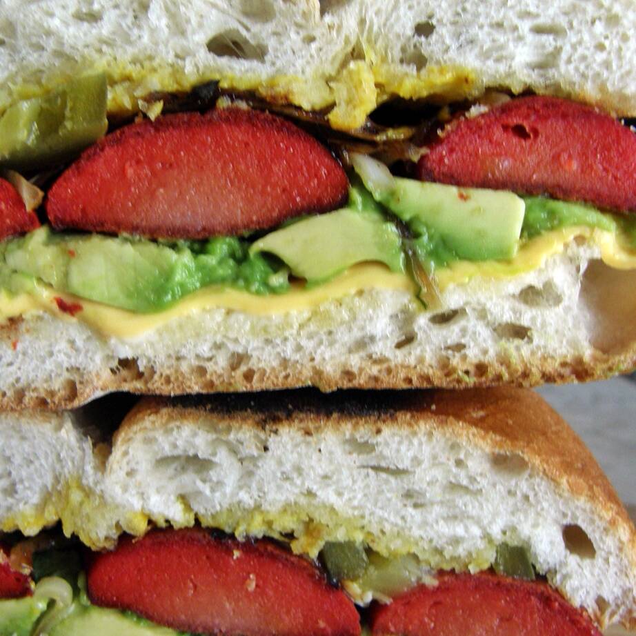 TORTA DE SALCHICHA ASADA