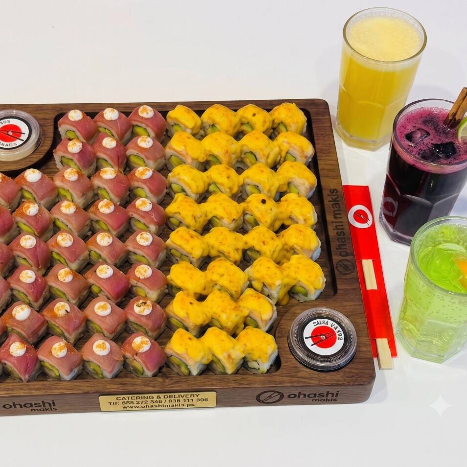 Combo x60 makis + 3 bebidas
