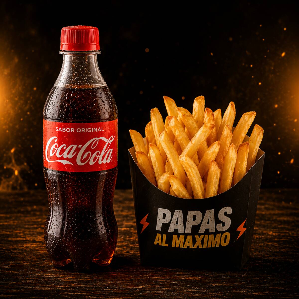 PAPAS + GASEOSA