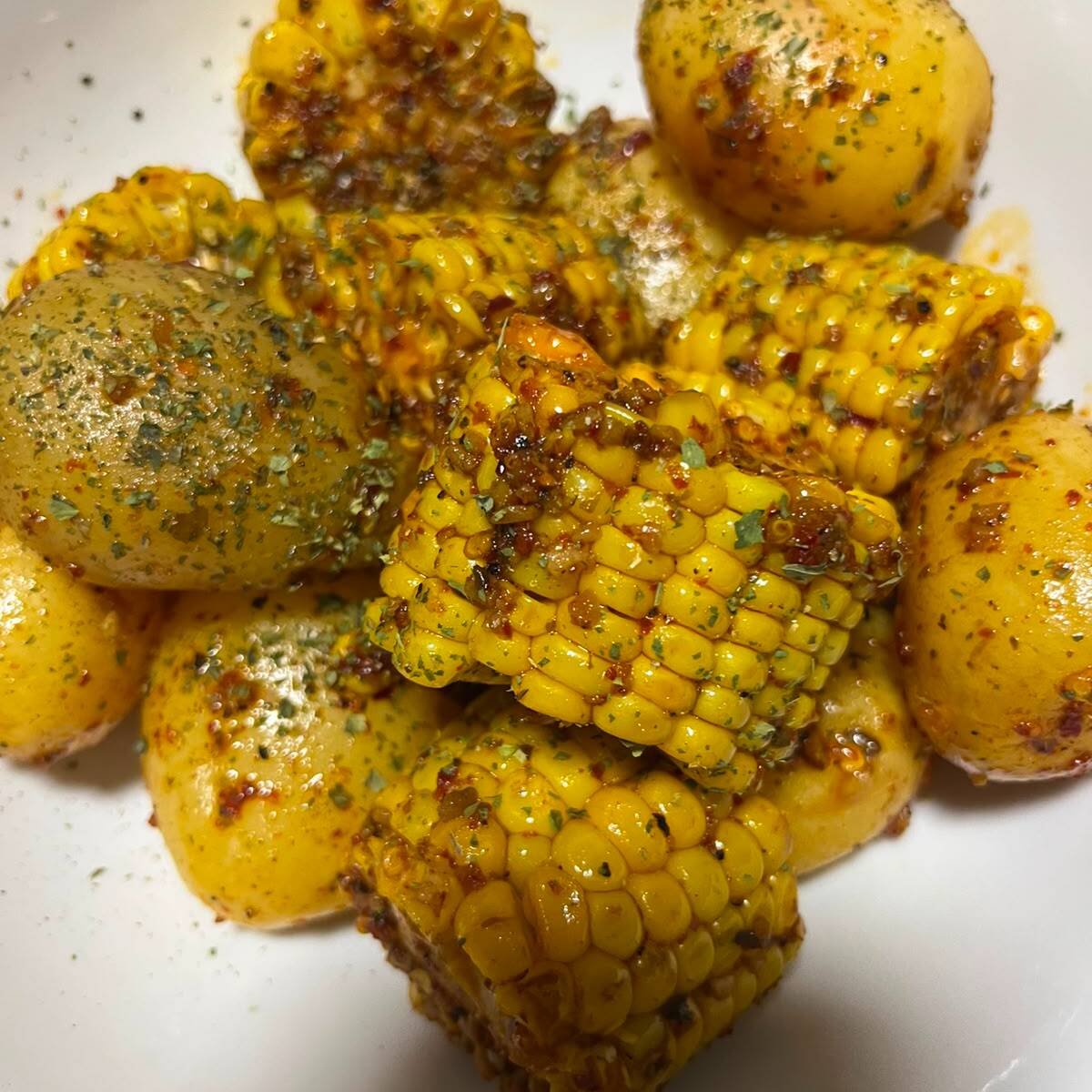 Papa y elote