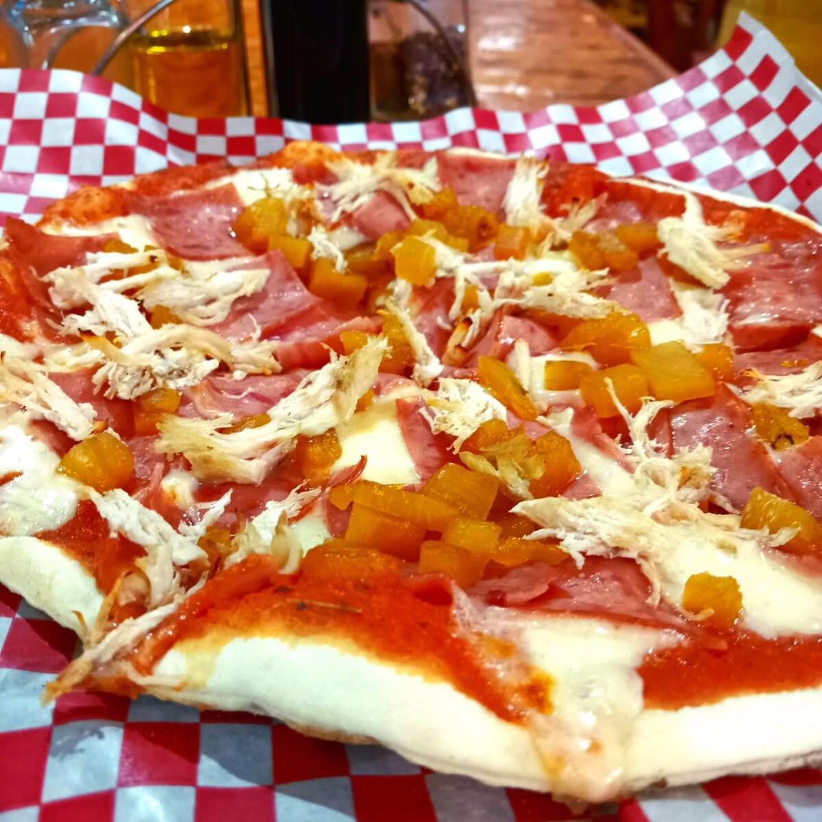 2 X 1 Pizza Pollo Hawaina