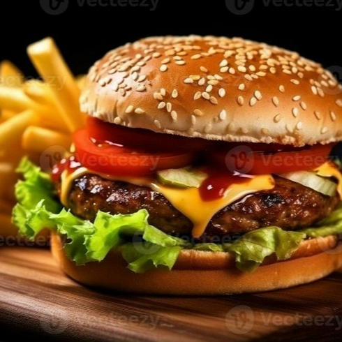 Hamburguesa con papas