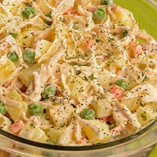 1 Litro de Ensalada Rusa con Pollo.