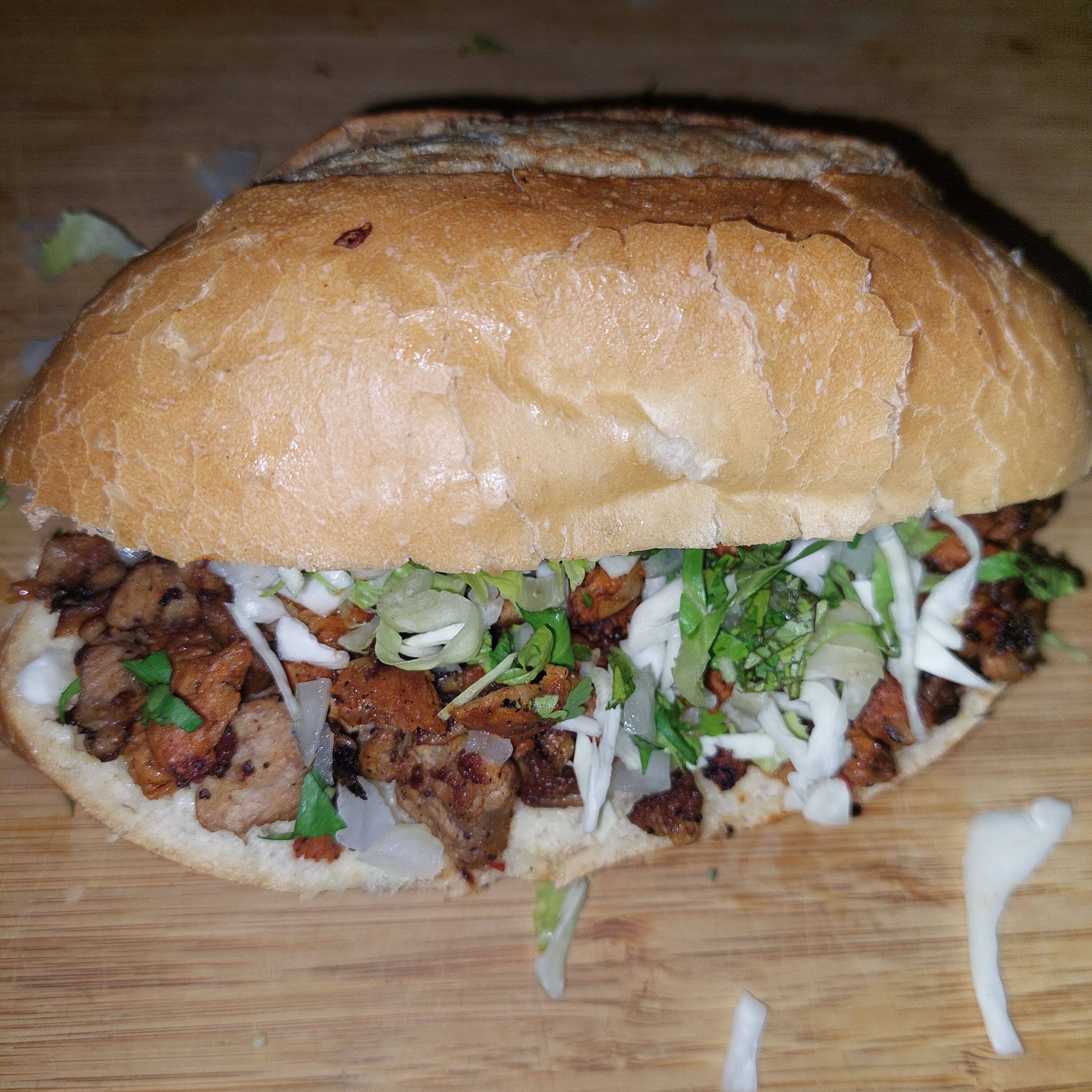 Torta de Arrachera