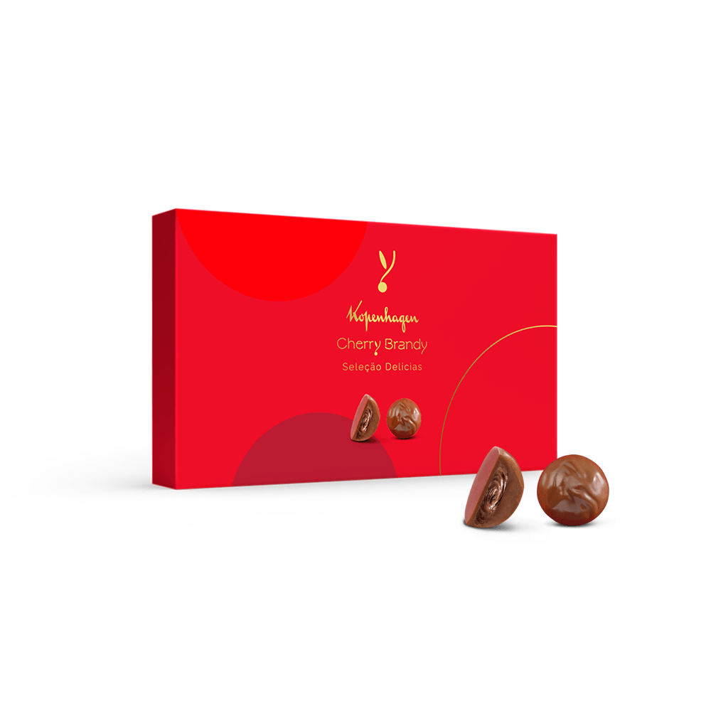Uma combinação irresistível para quem aprecia sabores marcantes. Seleção Delícias Mousse Cherry Brandy 96g traz meias minitrufas de chocolate ao leite com recheio sabor cereja, criando uma experiência envolvente, intensa e cheia de elegância a cada mordida. Meias minitrufas de chocolate ao leite com recheio sabor cereja.