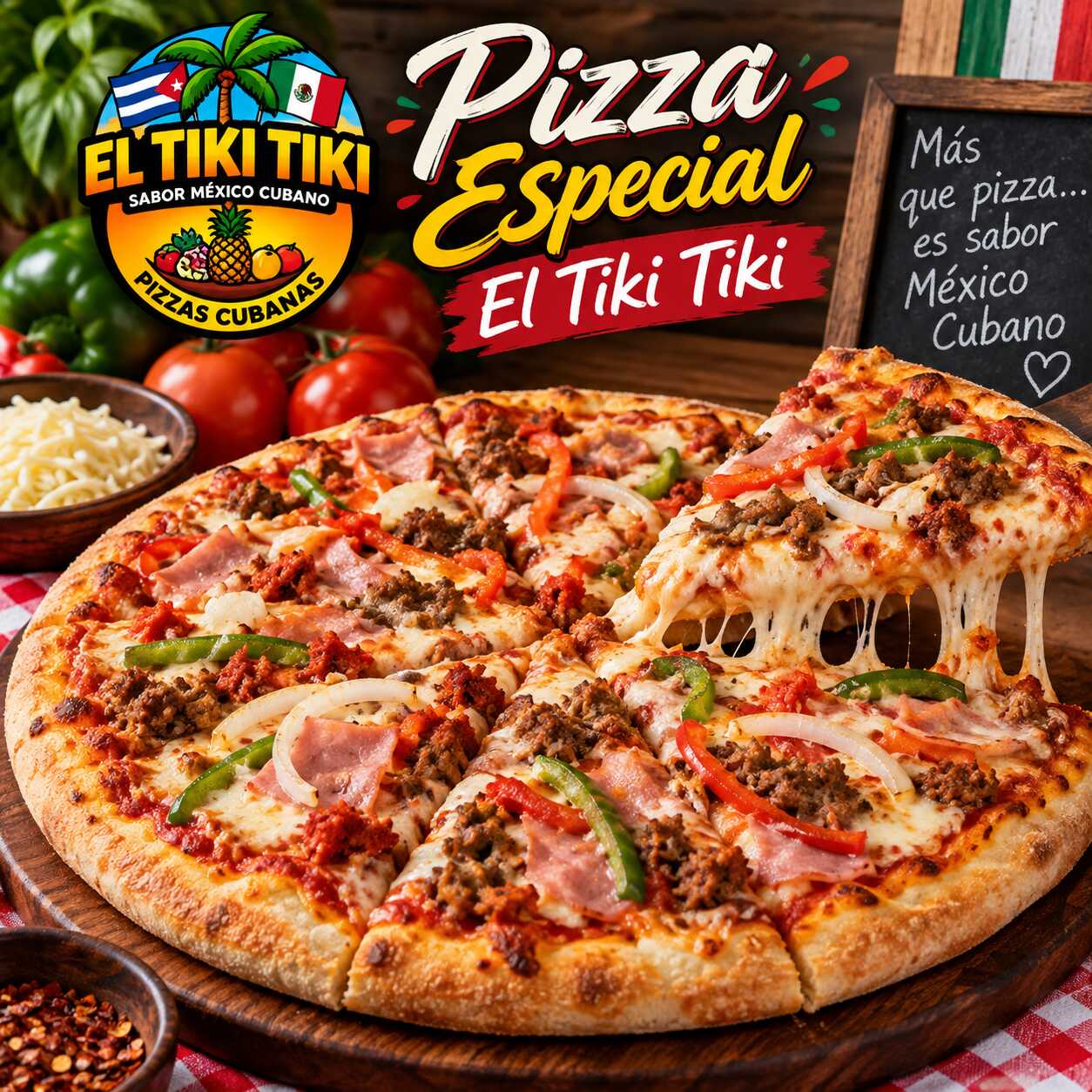 Pizza Especial El Tiki Tiki