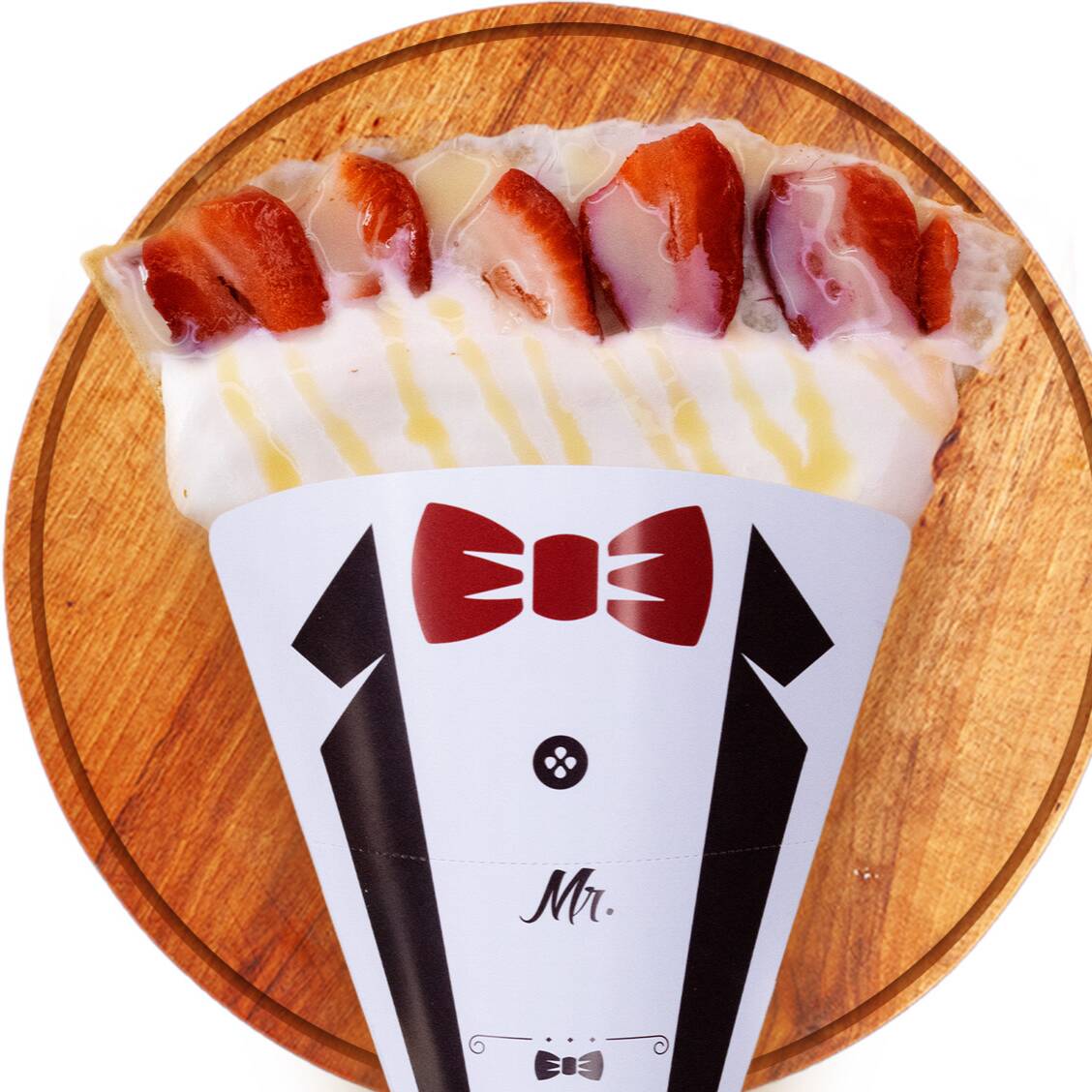 Crepa Mr. Fresa con Crema
