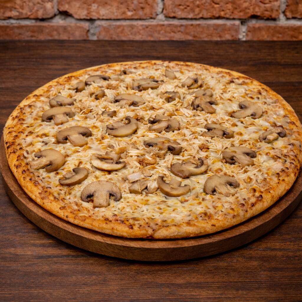 Pizza Pollo Champiñón
