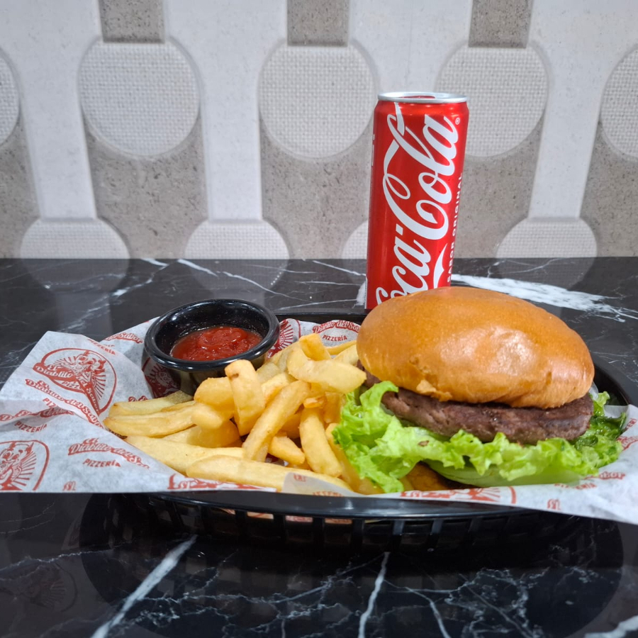 HAMBURGUESA DE TRES QUESOS