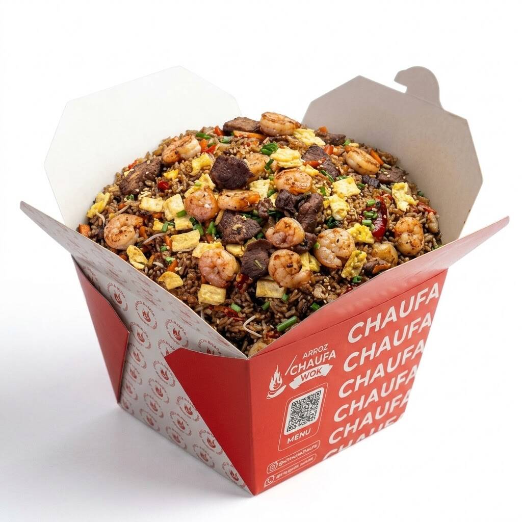 Arroz Chaufa Res y Camarón