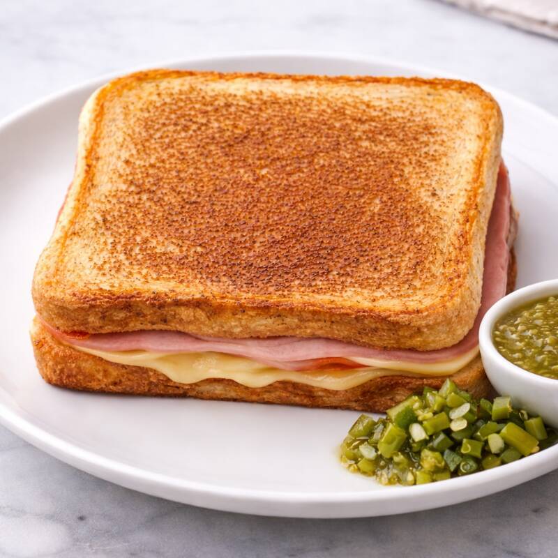 2 Sándwiches Tostaditos Jamón y Queso