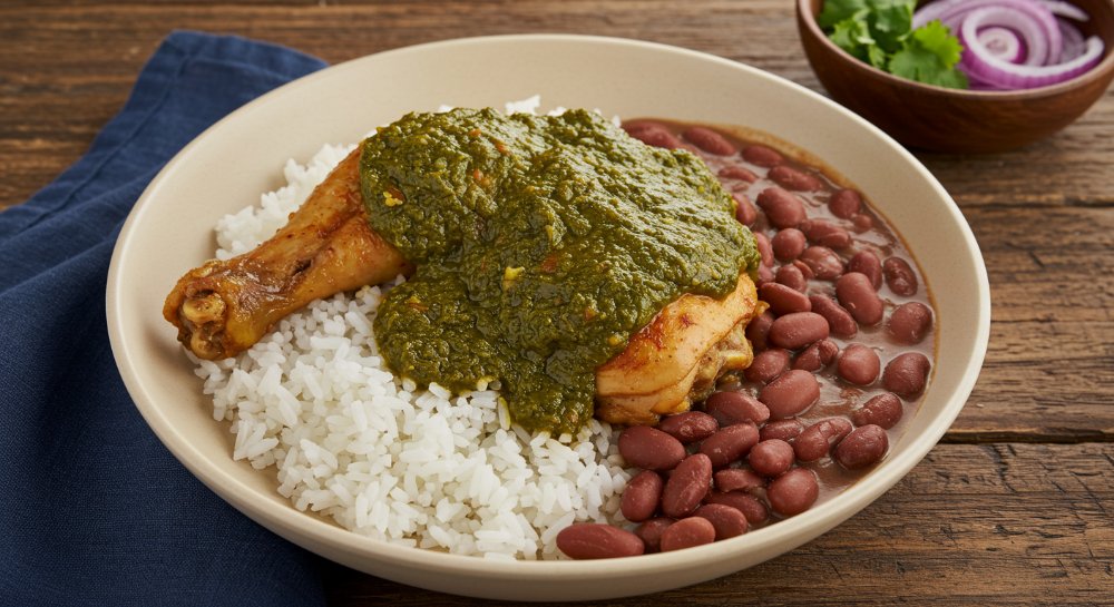 Seco de Pollo con Frijoles