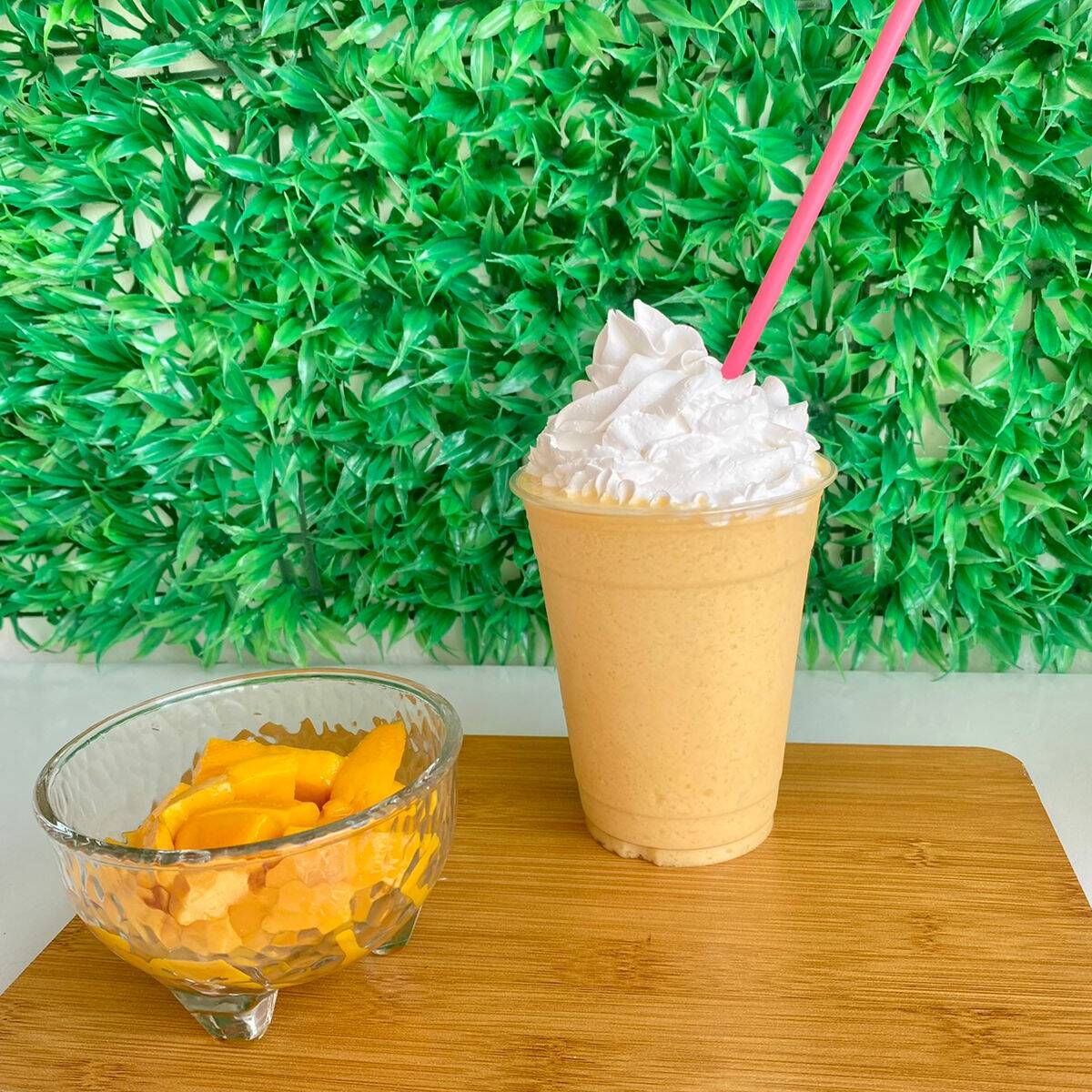 Frappe mango con leche
