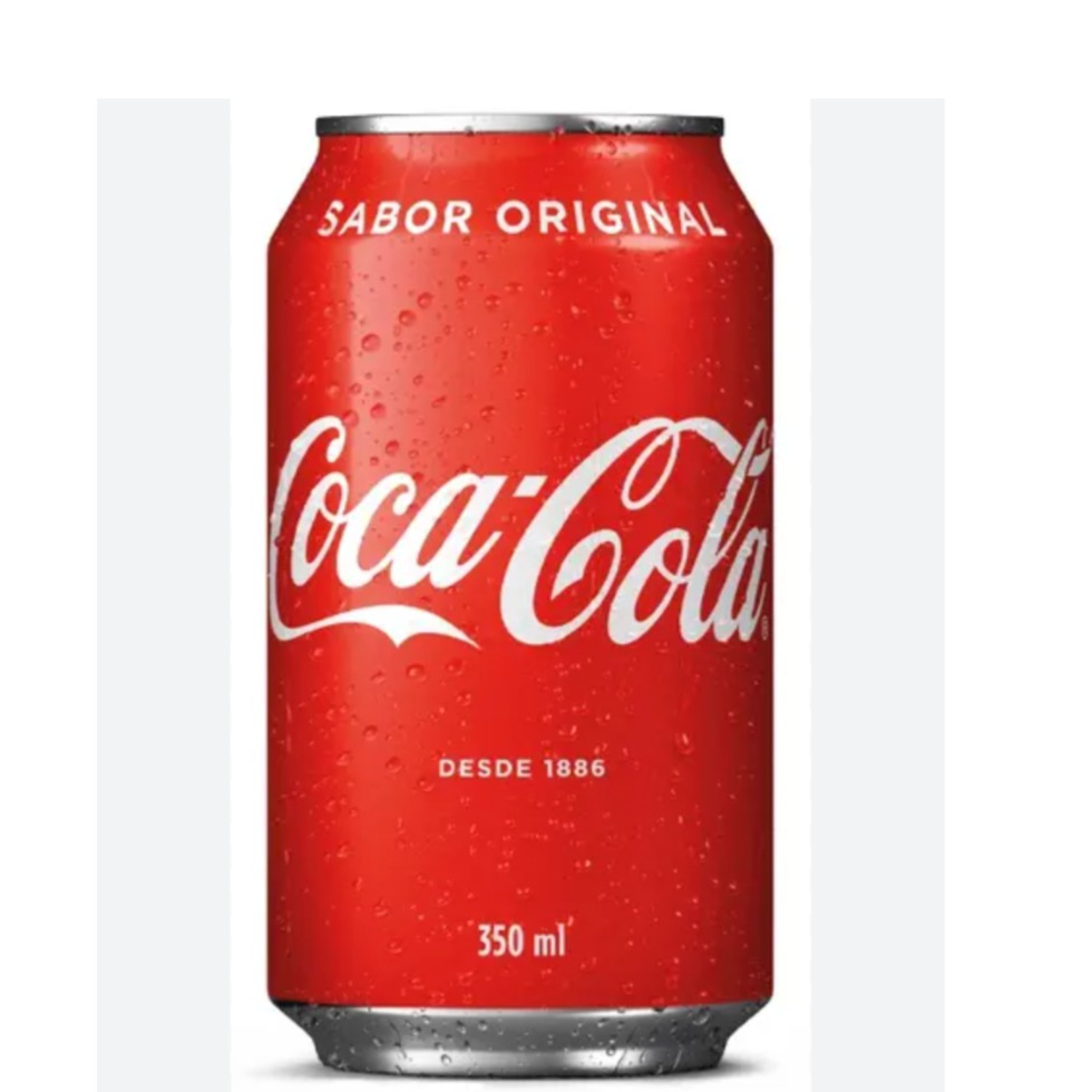 Coca cola lata 350 ml bem geladinha