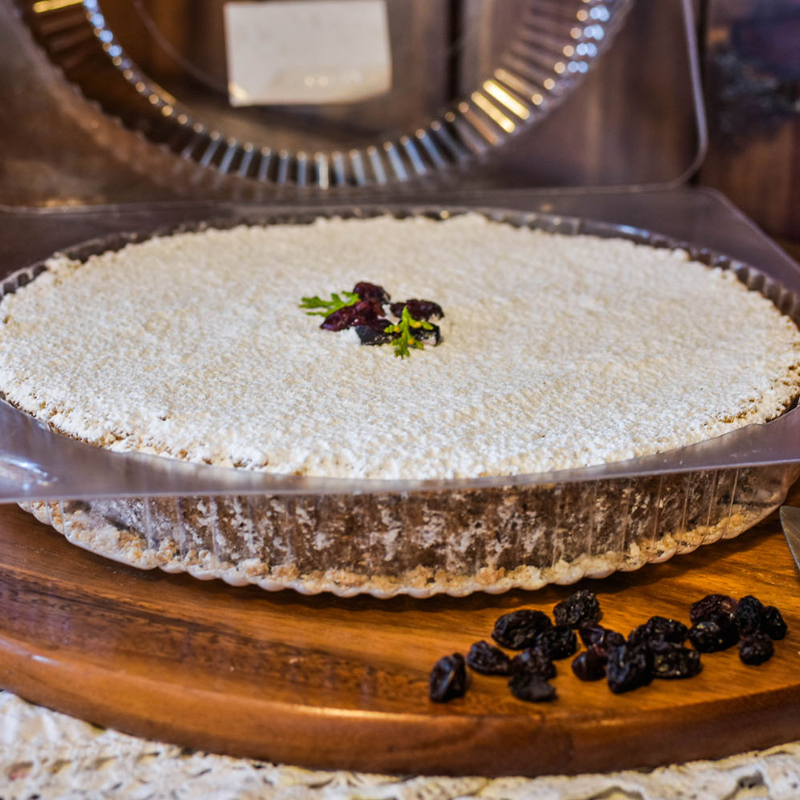 Pay de Queso con Arándanos