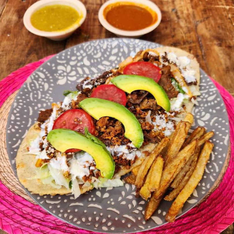 Huaraches de champiñones