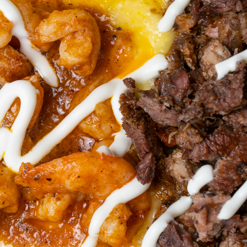 PAPA PA COMPARTIR CARNE ASADA Y CAMARON ENCHILADO