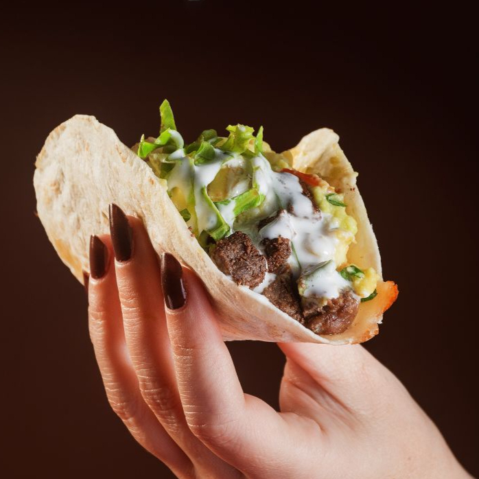 Escolha os sabores da sua dupla de tacos