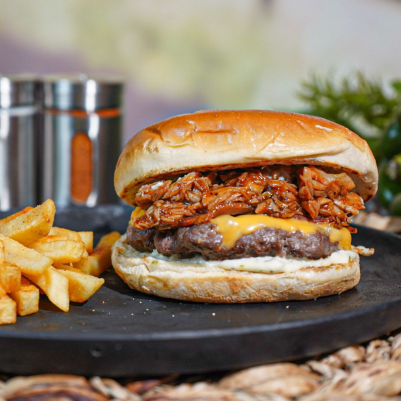 Hamburguesa Porky Burger + Gaseosa 250ml