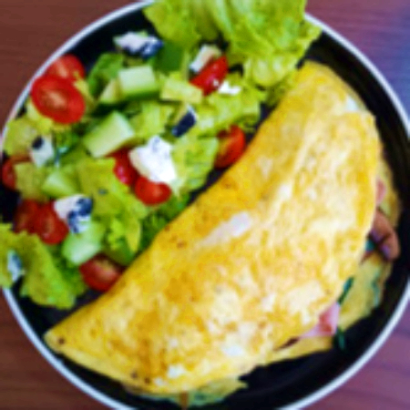 OMELETTE DE VERDURAS AL VAPOR