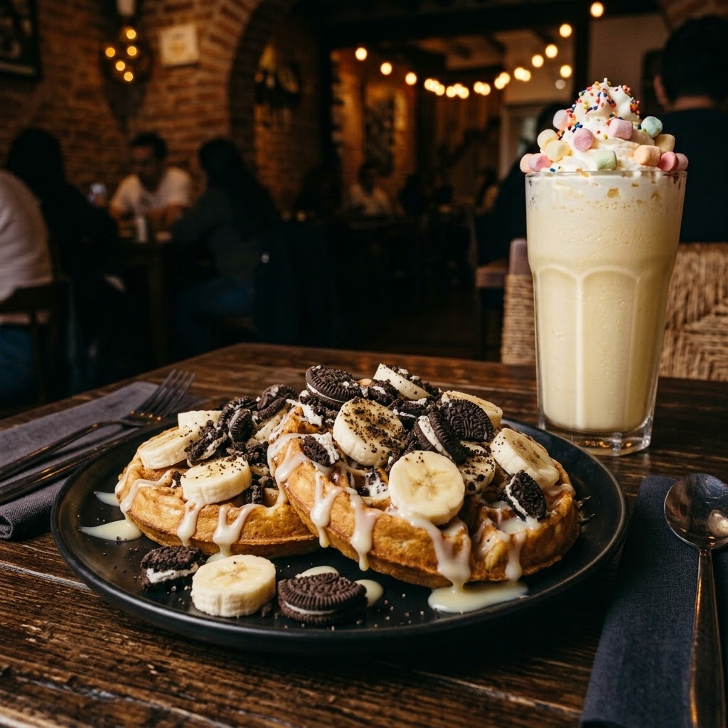 Combo Waffle OREO + Malteada