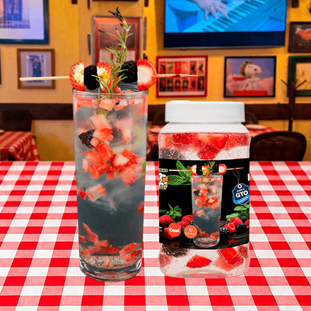 Gin con Frutos Rojos