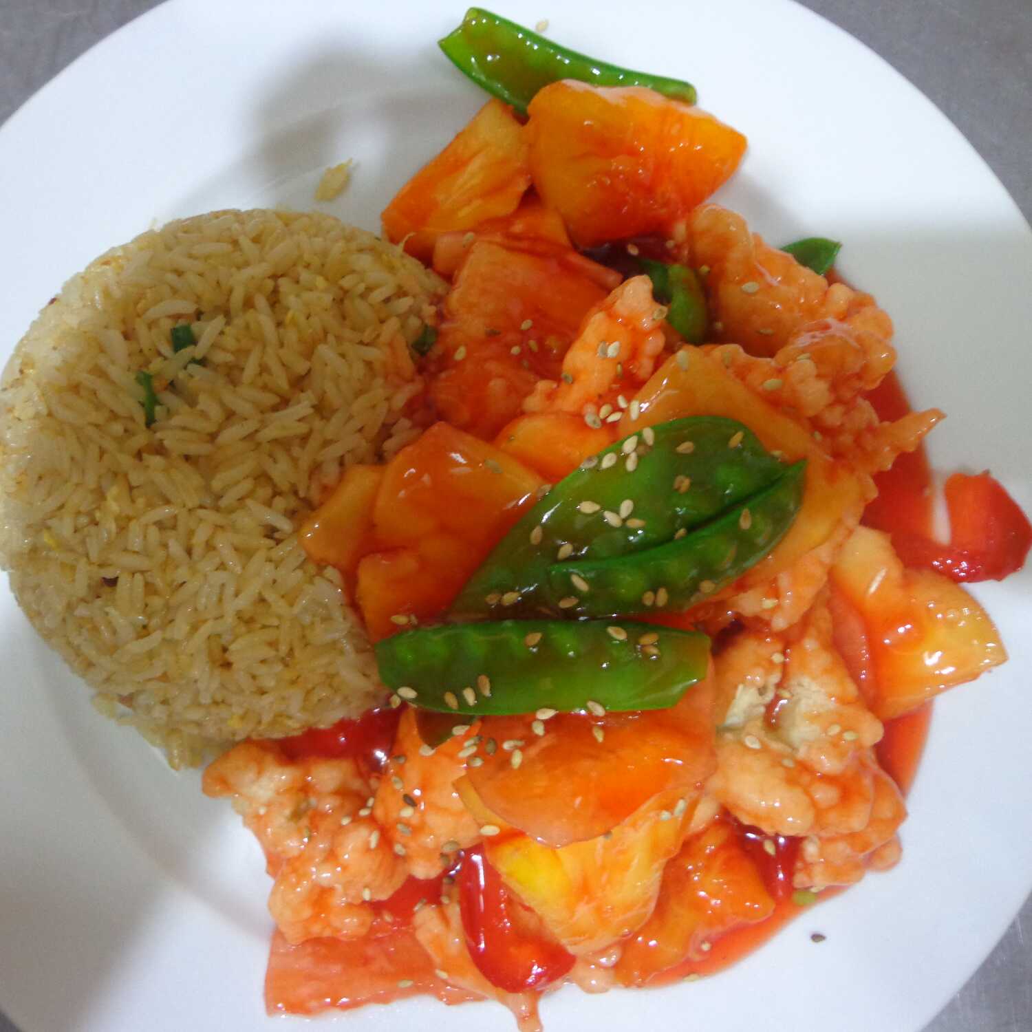 Pollo con Piña