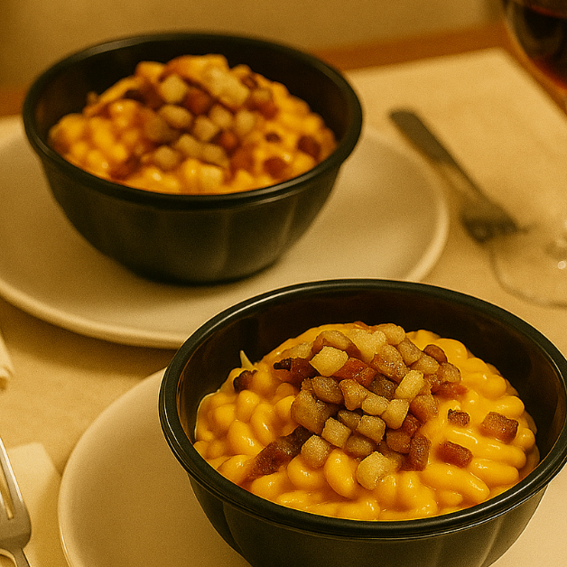 2x Macarrão à Bolonhesa Massa espagueti cozida no ponto certo com nosso molho bolonhesa artesanal, feito com carne moída refogada, tomate fresco e temperos que derretem na boca. Um clássico que conquista a cada garfada! + 2 Coca Cola Latas
