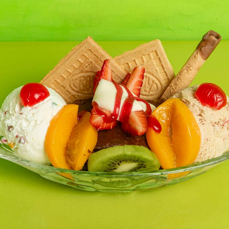 Brownie con Helado