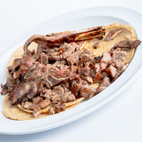 T-BONE CON QUESO (3) TACOS 300grs