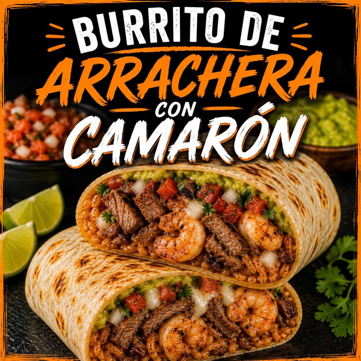 Burrito de Camarón con Arrachera