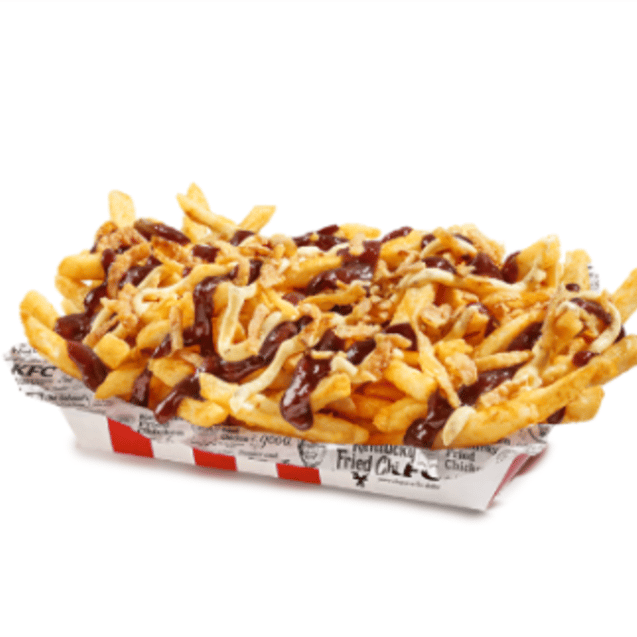 Messy Bbq Onion Fries
