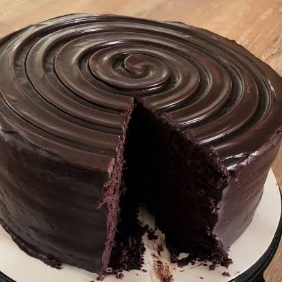 Rebanada de pastel choco fudge
