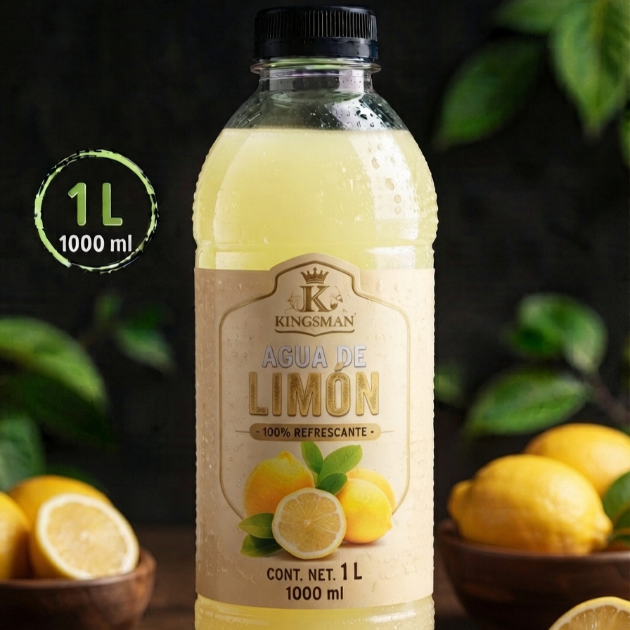 Agua De Limon 1 Litro