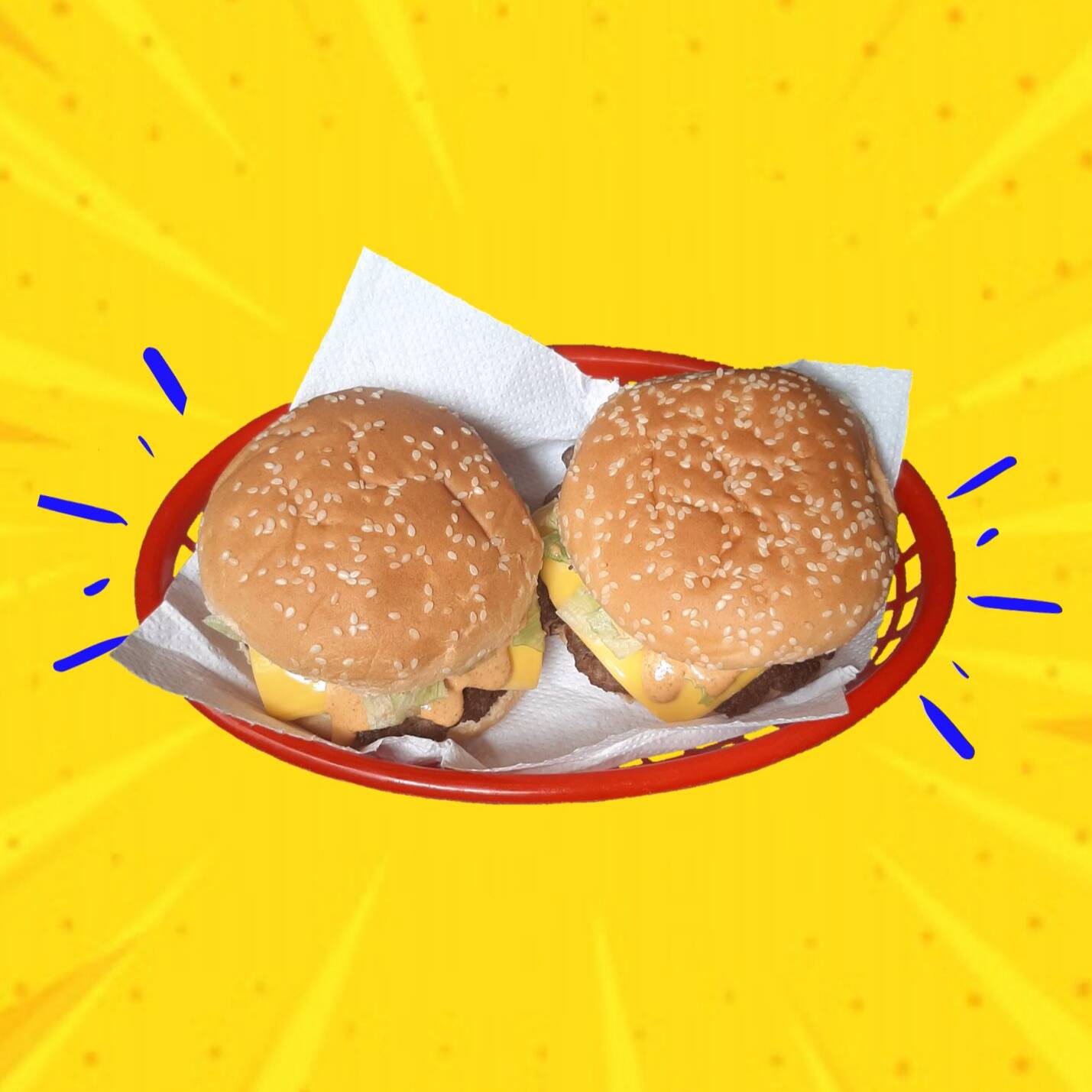 1 Hamburguesa de Res+ 6 Tequeños Queso+ Pepsi355ml