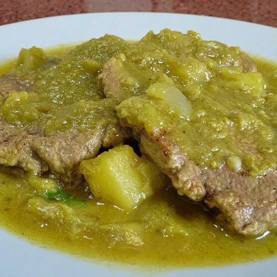 BISTEC EN SALSA VERDE