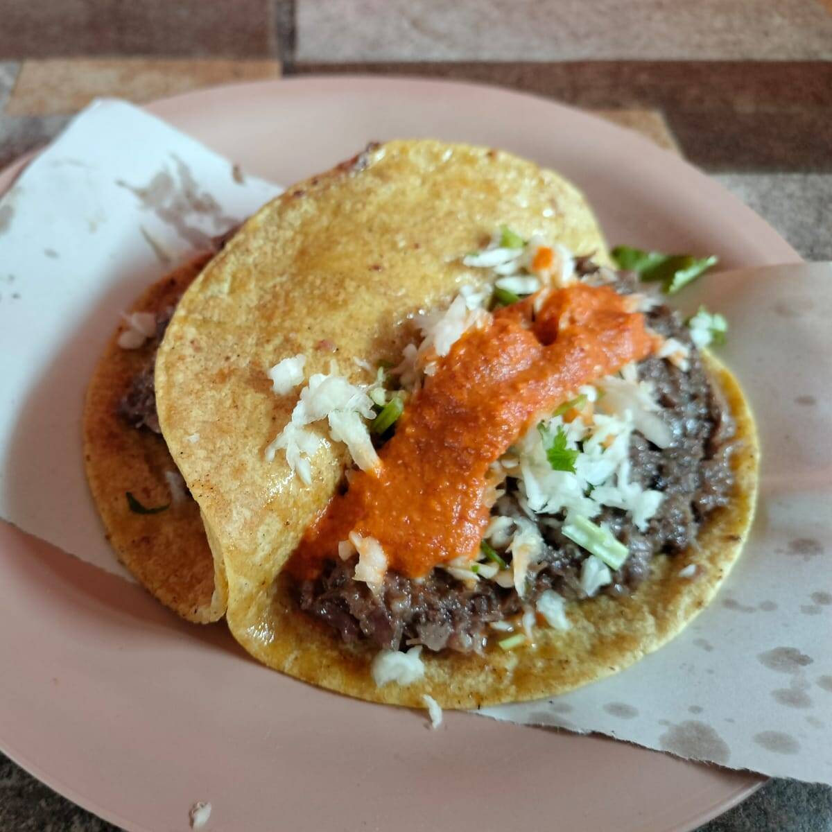 Orden de 5 Tacos de Barbacoa