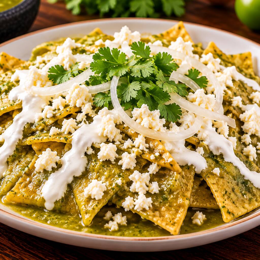 Chilaquiles Verdes con Pollo