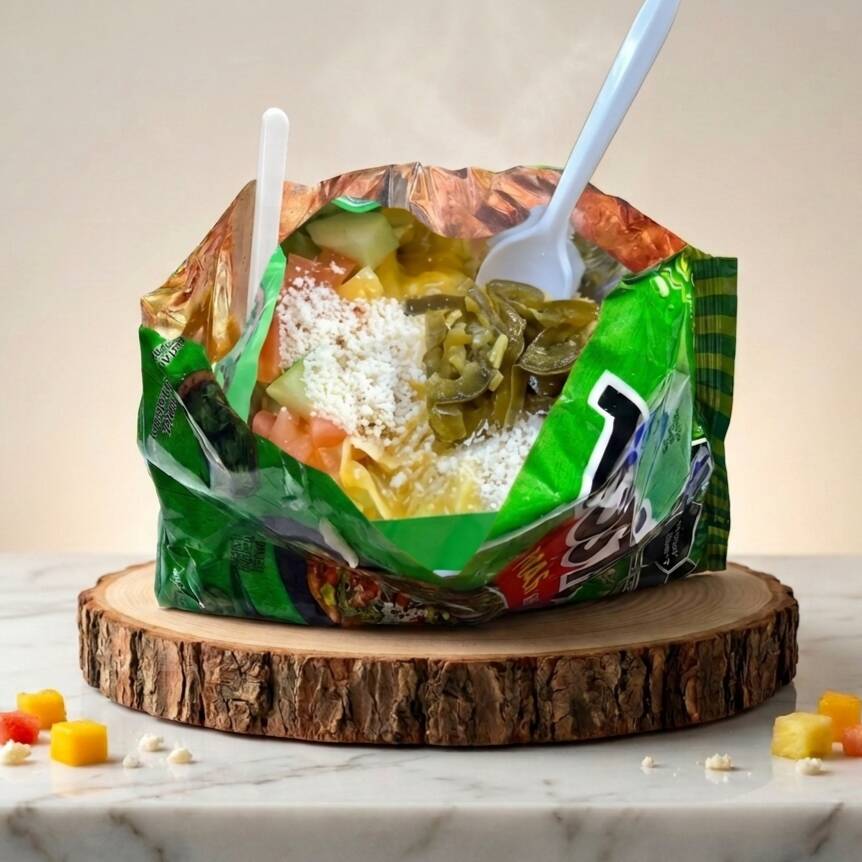 Tostitos con Verdura y Queso