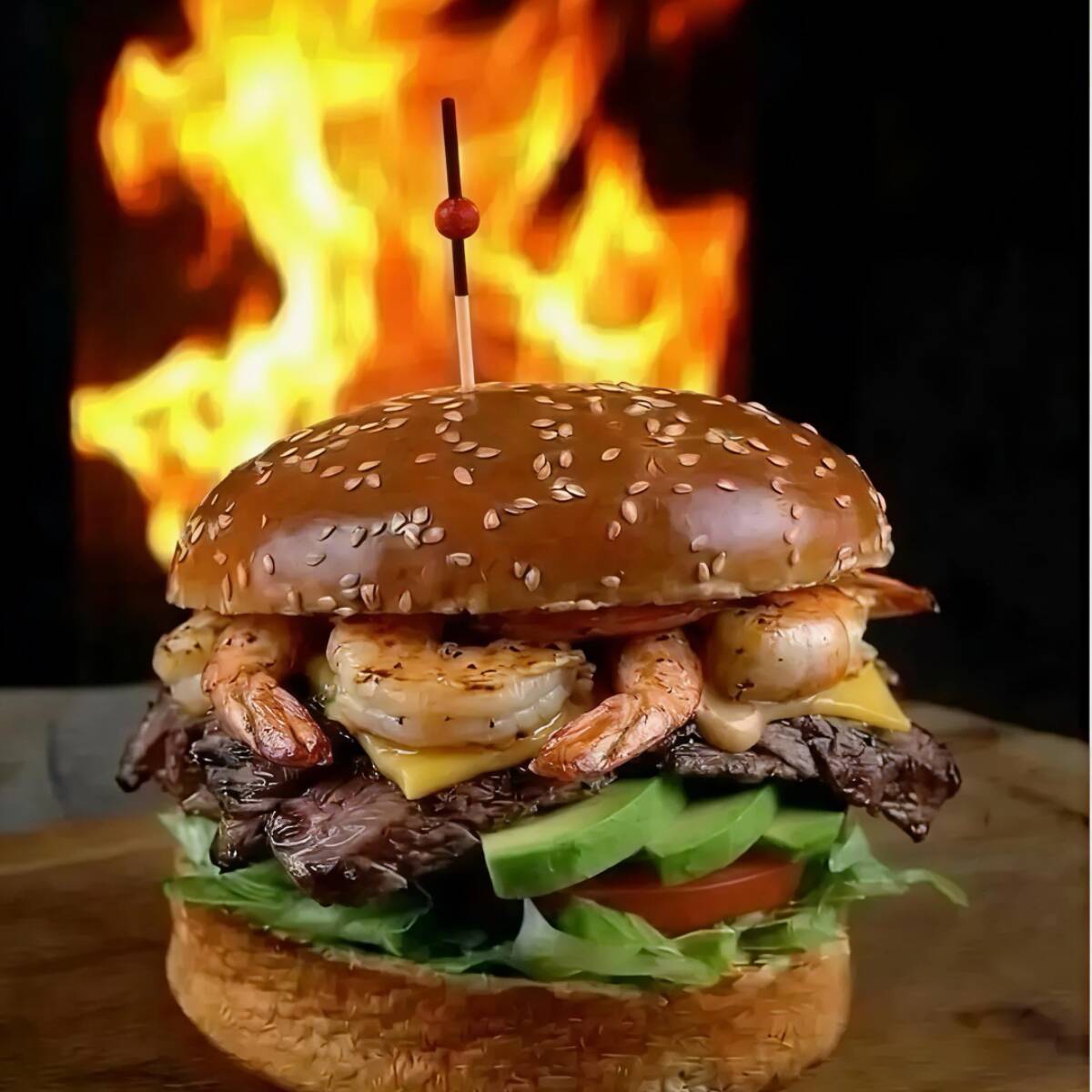 Hamburguesa Mar y Tierra