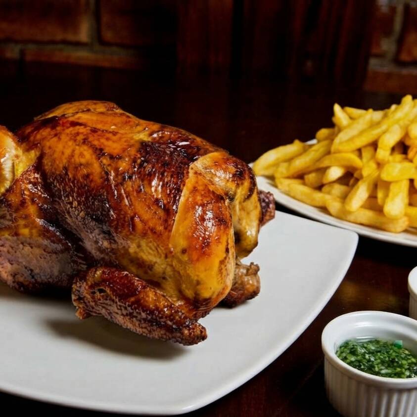 Pollo solo con Papas