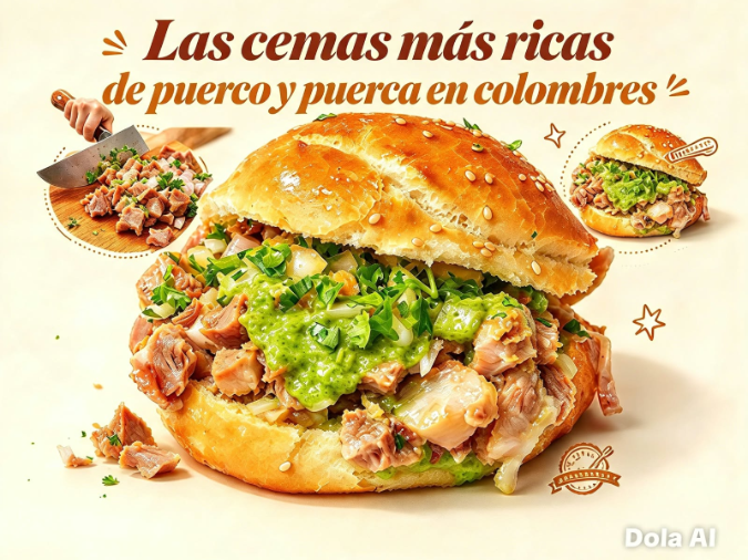 Cemitas puerco y puerca Colombres