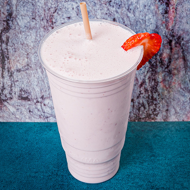 Malteada de Fresa con Proteína