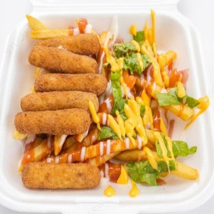 Dedos de Queso Mozzarela Con Papas