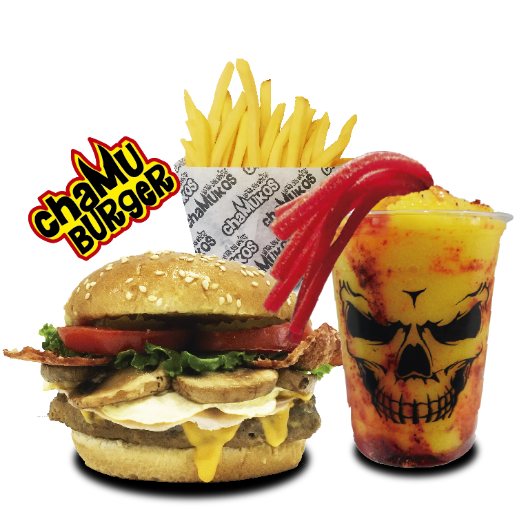 COMBOchaMuburger+Papas+chaMuko