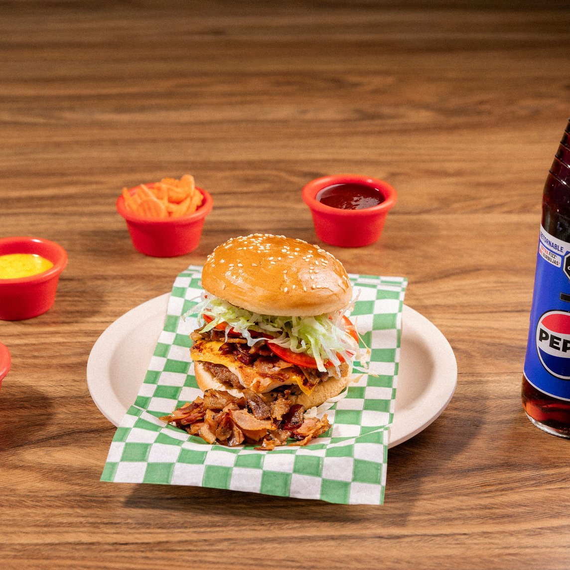 Hamburguesa Chiles Doble